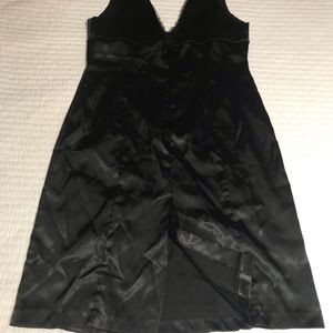 Black slip dress